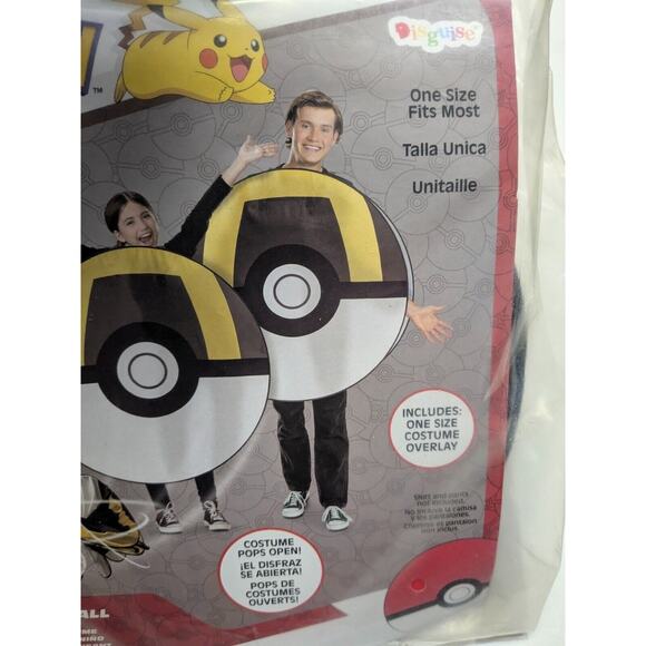 Official Pokemon Ultra Ball Costume 14+ Fancy Dress Up Halloween Cosplay Kit - Picture 3 of 5